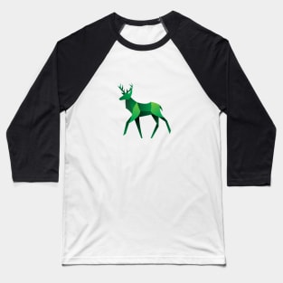 low poly deer design Baseball T-Shirt